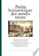 Poésie britannique des années trente