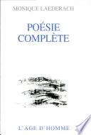 Poésie complète