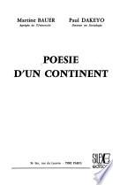 Poésie d'un continent