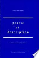 Poésie et description