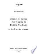 Poésie et mythe dans l'œuvre de Patrick Modiano