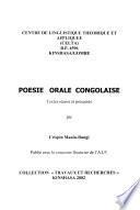 Poésie orale congolaise