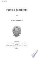 Poésies complètes
