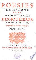 POESIES DE MADAME ET DE MADEMOISELLE DESHOULIERES.