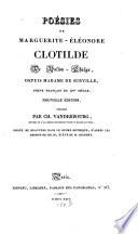 Poésies ¬de ¬Marguerite-¬Éléonore ¬Clotilde ¬de ¬Vallon-¬Chalys ¬depuis ¬madame ¬de ¬Surville, ¬poete ¬français ¬du ¬XV. ¬siècle