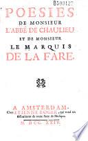 Poésies de Monsieur l'Abbé de Chaulieu et de Monsieur le marquis de La Fare