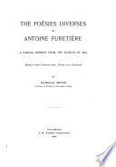 Poésies Diverses of Antoine Furetieère