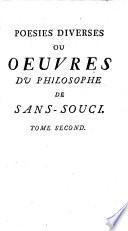 Poésies Diverses Ou Oeuvres Du Philosophe De Sans-Souci