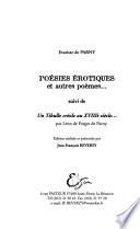 Poésies érotiques et autres poèmes