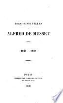Poésies nouvelles, etc. (1840-1849.).