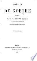 Poésies ... traduites [into prose] par M. H. Blaze ... Avec une préface du traducteur. Troisième édition