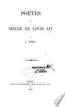 Poëtes du siècle de Louis XIV