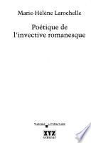 Poétique de l'invective romanesque
