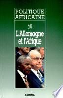 POLITIQUE AFRICAINE N-060-L'Allemagne et l'Afrique