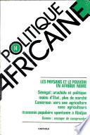 Politique Africaine n°14 : Les paysans et le pouvoir en Afrique noire