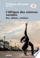 Politique africaine N-161-162