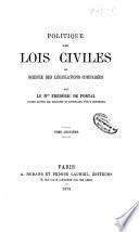 Politique des lois civiles