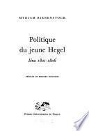 Politique du jeune Hegel