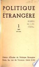 Politique étrangère