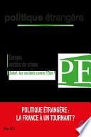 Politique étrangère : la France à un tournant?