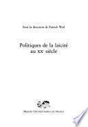 Politiques de la laïcité au XXe siècle