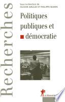 Politiques publiques et démocratie