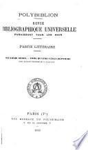 Polybiblion