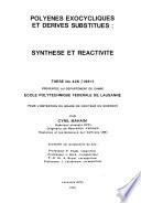 Polyènes exocycliques et dérivés substitués
