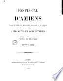 Pontifical d'Amiens avec notes et commentaires