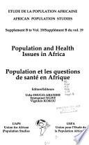 Population Et Les Questions de Santé en Afrique