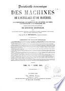 Portefeuille économique des machines, de l'outillage et du matériel