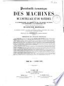 Portefeuille économique des machines, de l'outillage et du matériel relatifs à la construction, aux chemins de fer, aux routes, aux mines, à la navigation, à la télégraphie, etc
