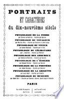 Portraits et caractères du dix-neuvième siècle