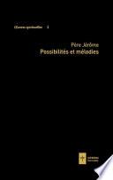 Possibilités et mélodies