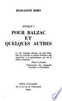 Pour Blazac et quelques autres