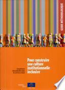 Pour construire une culture institutionnelle inclusive - Compétences interculturelles dans les services sociaux