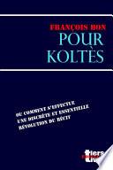 Pour Koltès