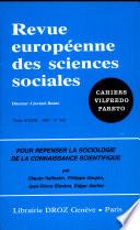 Pour repenser la sociologie de la connaissance scientifique