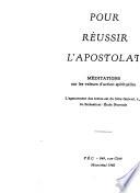 Pour réussir l'apostolat