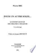 Pour un autre soleil--