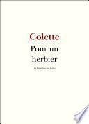 Pour un herbier