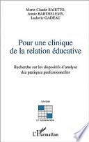 Pour une clinique de la relation éducative