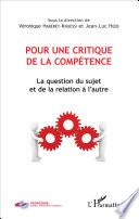 Pour une critique de la compétence