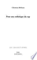 Pour une esthétique du rap