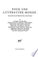 Pour une littérature-monde
