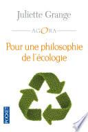 Pour une philosophie de l'écologie