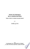 Pour une poétique de la science-fiction