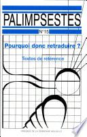 Pourquoi donc retraduire?