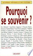 Pourquoi se souvenir ?