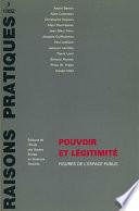 Pouvoir et légitimité